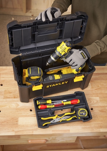 Skrzynka narzędziowa ESSENTIAL 19 cali, kompaktowa i wytrzymała do przechowywania narzędzi | STST1-75520