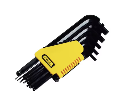 Zestaw 12 kluczy HEX kulistych w calach, wytrzymały do montażu i napraw mechanicznych | 0-69-257