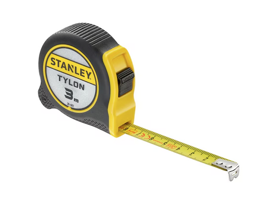 Miara TYLON 3 m x 12,7 mm z tworzywową obudową, wytrzymała i precyzyjna do pomiarów | 0-30-687