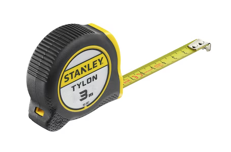 Miara TYLON 3 m x 12,7 mm z tworzywową obudową, wytrzymała i precyzyjna do pomiarów | 0-30-687