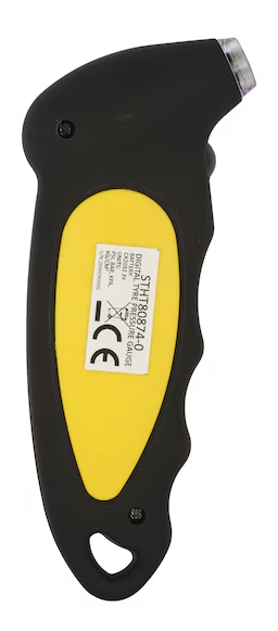 Cyfrowy miernik ciśnienia w oponach, precyzyjny i łatwy w użyciu do samochodu i roweru | STHT80874-0