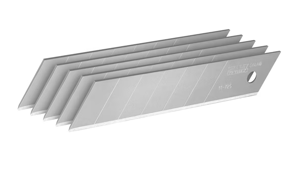 Ostrza łamane FatMax 25 mm, zestaw 5 sztuk do noży tapicerskich i precyzyjnego cięcia | 0-11-725