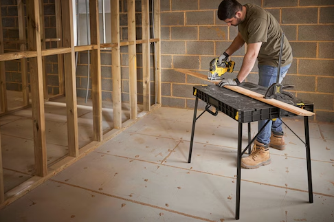 Stół roboczy ESSENTIAL, wytrzymały i stabilny, idealny do prac warsztatowych i domowych | STST83492-1