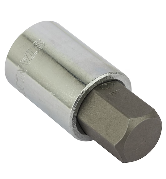 Zestaw nasadek 1/2" z końcówką sześciokątną, 7 sztuk, wytrzymały do prac warsztatowych | 1-89-099