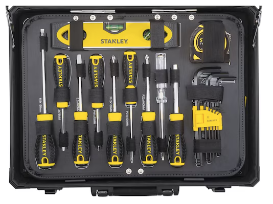 Zestaw narzędzi Stanley 142 sztuki, kompletny i wytrzymały do pracy w warsztacie i domu | STMT98109-1