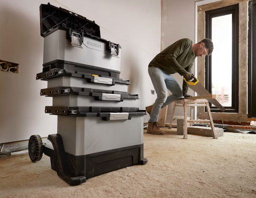 Ruchomy warsztat Stanley FatMax metalowo-plastikowy na narzędzia z kółkami | 1-95-622