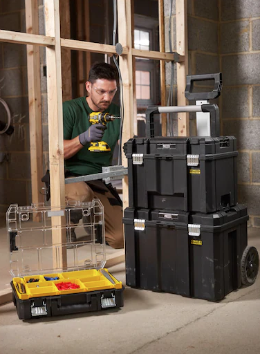 Mobilna skrzynia narzędziowa PRO-STACK z automatycznym otwieraniem pokrywy | FMST1-75753