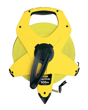 Miara POWERWINDER 100 m do precyzyjnego mierzenia na budowie i w warsztacie | 2-34-777