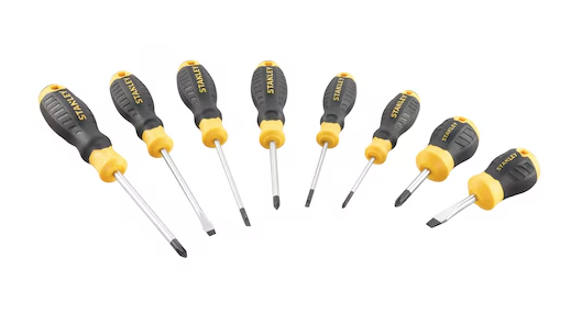 Zestaw wkrętaków Cushion Grip 8-elementowy do precyzyjnego wkręcania w domu i warsztacie | STHT16167-0