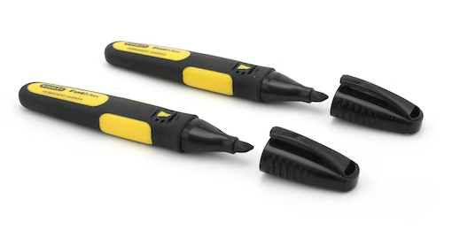 Marker FatMax XL czarny ścięty, trwały do pisania i znakowania, opakowanie 2 sztuki | 0-47-314