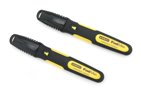 Marker FatMax XL czarny ścięty, trwały do pisania i znakowania, opakowanie 2 sztuki | 0-47-314