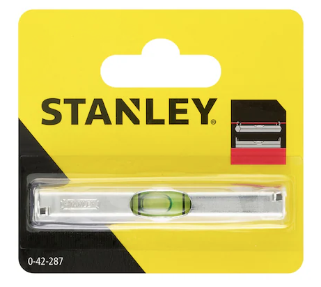 Poziomica sznurkowa 80 mm z aluminiowym korpusem, dokładna do pomiarów poziomu | 0-42-287