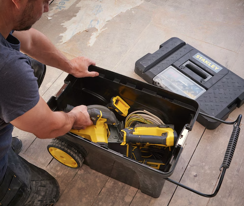 Skrzynka narzędziowa Mobile Contractor, mobilna i wytrzymała do przechowywania narzędzi | 1-97-503