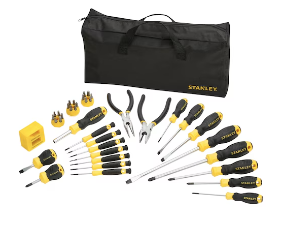 Zestaw wkrętaków 39 elementów z torbą, kompletny i wygodny do pracy w domu i warsztacie| STHT0-62114
