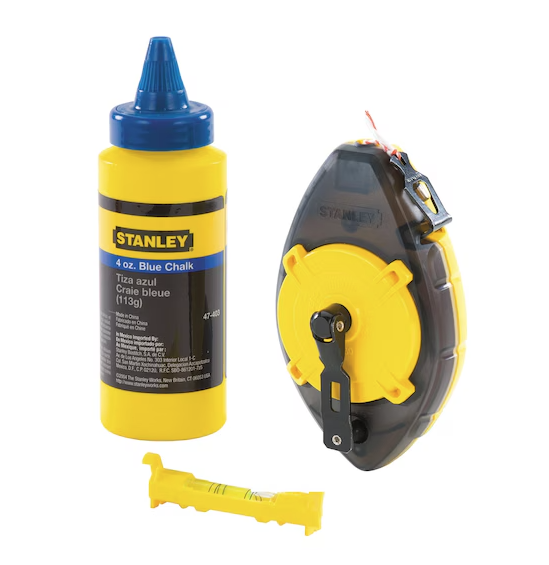 Sznur traserski PowerWinder 30 m, zestaw do precyzyjnego trasowania w domu i na budowie | 0-47-465