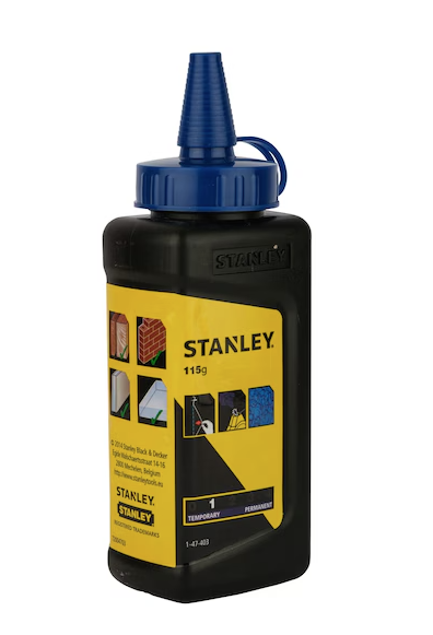 Sznur traserski PowerWinder 30 m, zestaw do precyzyjnego trasowania w domu i na budowie | 0-47-465