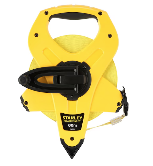 Miara POWERWINDER 60 m, wytrzymała i precyzyjna do pomiarów na budowie i w domu | 2-34-775