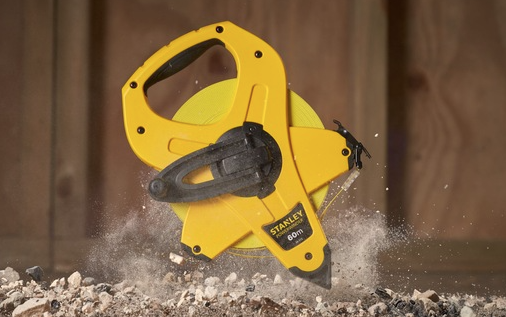 Miara POWERWINDER 60 m, wytrzymała i precyzyjna do pomiarów na budowie i w domu | 2-34-775