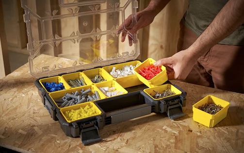 Organizer FatMax Pro niski, wodoodporny, wykonany z trwałego tworzywa, idealny na narzędzia | 1-97-519