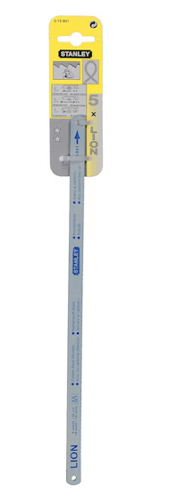 Brzeszczot LION 300 mm x 18, 24, 32 mm, opakowanie 5 sztuk, do cięcia drewna i metalu | 0-15-801