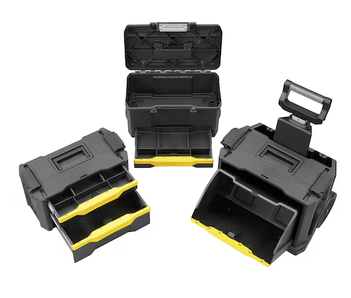 Ruchomy warsztat 3-segmentowy, mobilny i pojemny, idealny do narzędzi w garażu i warsztacie | 1-79-206