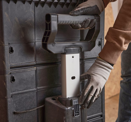 Ruchomy warsztat 3-segmentowy, mobilny i pojemny, idealny do narzędzi w garażu i warsztacie | 1-79-206