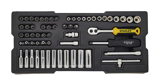 Zestaw nasadek Transmodule 60 elementów 1/4", kompletny i praktyczny do warsztatu i domu | STMT1-74175