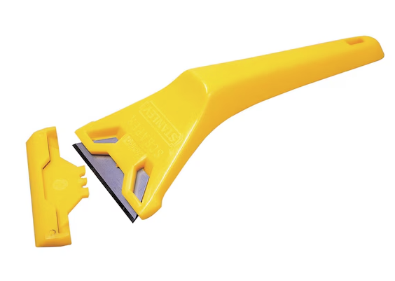 Skrobak do szyb z wymiennym ostrzem, precyzyjny do czyszczenia szkła i luster | 0-28-590