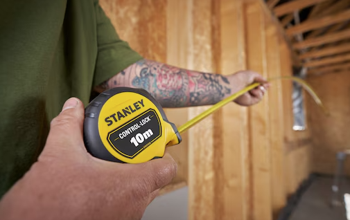 Miara CONTROL LOCK 10 m x 25 mm, wytrzymała i precyzyjna do pomiarów w domu i warsztacie | STHT37233-0