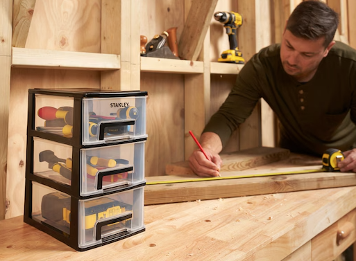 Szuflady ESSENTIAL M, pojemne i trwałe, idealne do przechowywania narzędzi i akcesoriów | STST40711-1