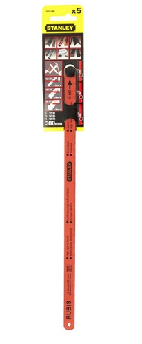 Brzeszczoty RUBIS 300 mm 18/24/32 zębów w opakowaniu 5 sztuk do cięcia drewna | 0-15-900