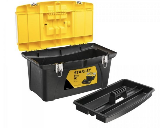 Skrzynka narzędziowa JUMBO 22" z organizerem do przechowywania narzędzi | 1-92-908