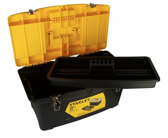 Skrzynka narzędziowa JUMBO 22" z organizerem do przechowywania narzędzi | 1-92-908