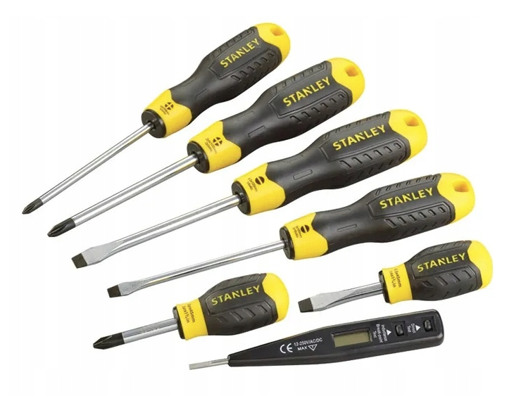 Zestaw wkrętaków Cushion Grip 6 szt. z próbnikem do prac elektrycznych i warsztatowych | 0-65-009