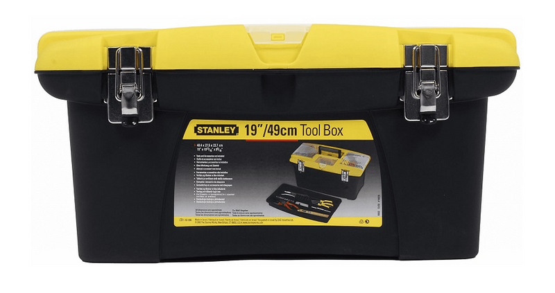 Skrzynka narzędziowa JUMBO 19" z organizerem do przechowywania narzędzi i akcesoriów | 1-92-906P