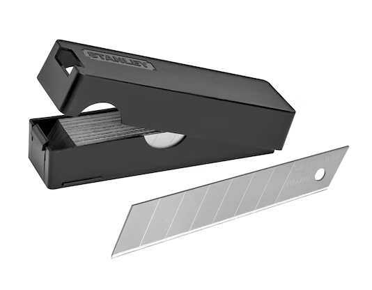 Ostrza łamane 18 mm w opakowaniu 50 sztuk do noży i prac warsztatowych | 3-11-301