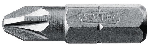 KOŃCÓWKA BIT PZ2 25MM 1/4 ZESTAW 25 SZT PZ2X25 | 1-68-949