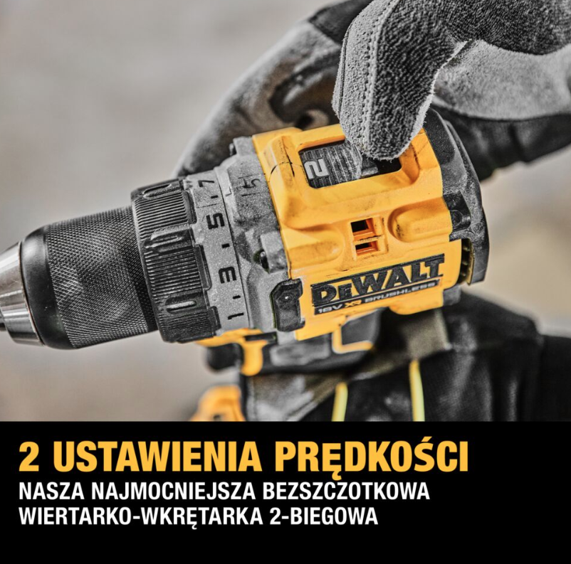 Akumulatorowa wiertarko-wkrętarka 18V 1,7 Ah do wiercenia i wkręcania w domu i warsztacie| DCD800E1T-QW