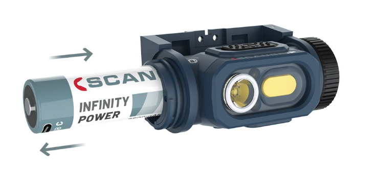 Lampa czołowa HORIZON z mocnym strumieniem światła do pracy | 03.5621