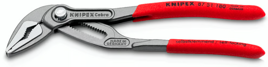 Szczypce nastawne Cobra wydłużone 180 mm do mocnego chwytu i regulacji KNIPEX | 87 51 180