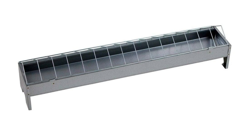 Solidne karmidło dla drobiu 75x10cm wykonane z blachy ocynkowanej o dużej trwałości | 71302