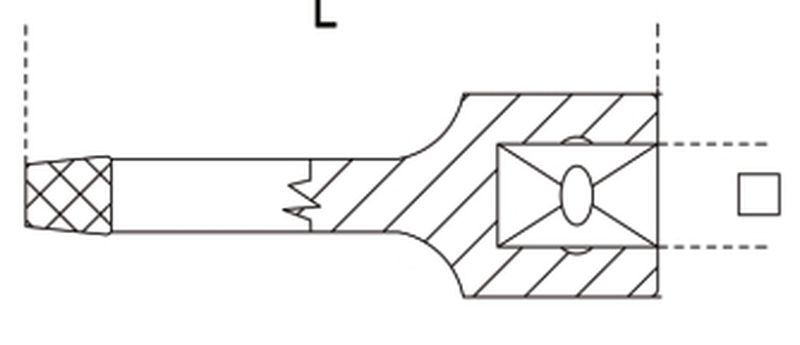 Nasadka 1/2" z końc.wykrętakową do szpilek 10mm | 1429/10