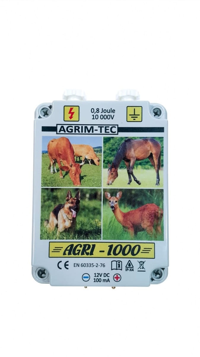 Elektryzator pastuch AGRI-1000 0,6J akumulatorowy 12V | 1001PL