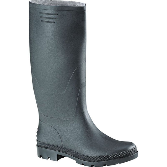 Buty wysokie PCW czarne r.44 wodoodporne, robocze, antypoślizgowe | 570005/44