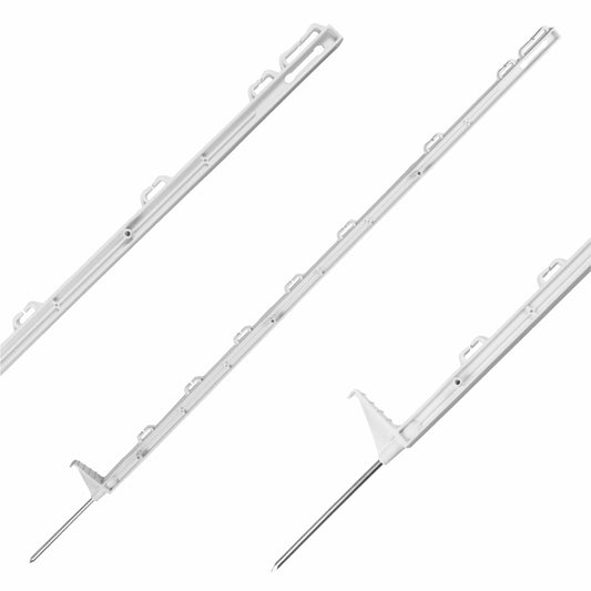 Słupek palik ogrodzeniowy pastucha 105 cm biały - 1 szt. | 11-1000-002