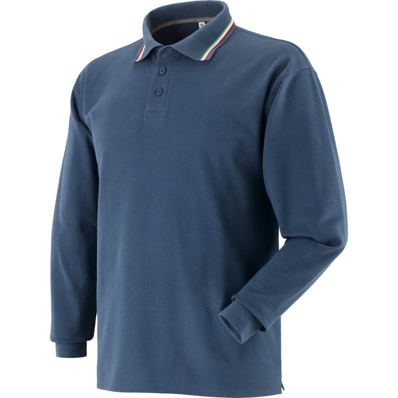 Koszulka polo TRICOLOR granatowa L – wygodna, lekka i idealna do pracy| 471056/L