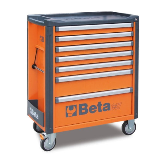 Wózek narzędziowy C37 7-szuflady pomarańczowy | 3700/C37/7-O