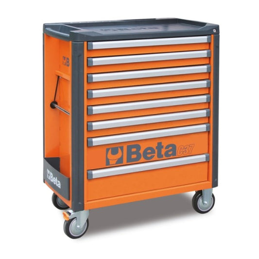 Wózek narzędziowy c37 8 szuflad pomarańczowy | 3700/C37/8-O