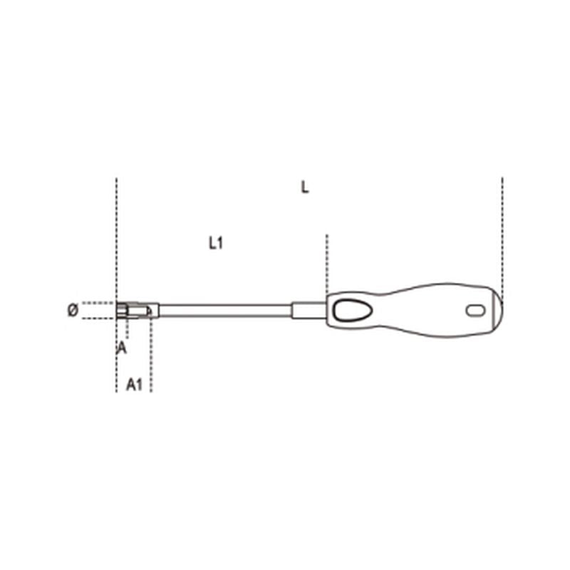 Klucz nasadowy z trzpieniem giętkim 5.5mm | 943FL/5.5