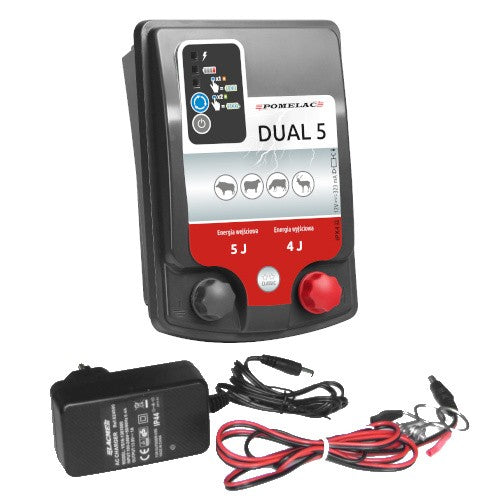 Elektryzator DUAL D5 skuteczne ogrodzenie elektryczne do ochrony zwierząt i upraw | 201-010-050